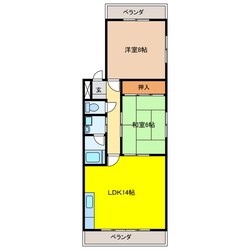 第二細川マンションの物件間取画像